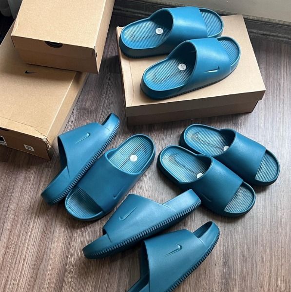 1639 - HÀNG CHÍNH HÃNG - DÉP NIKE CALM SLIDE *GEODE TEAL* - CODE: FD4116-300