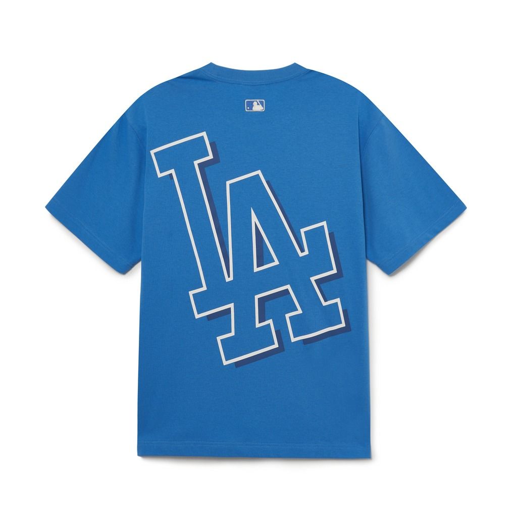 1300 - HÀNG CHÍNH HÃNG - ÁO THUN MLB - BASIC MEGA LOGO LA DODGERS - XANH BLUE - CODE: 3ATSB0433-07BLS