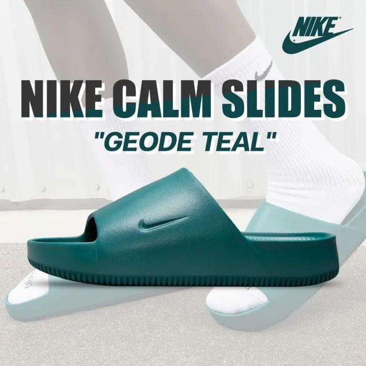 1639 - HÀNG CHÍNH HÃNG - DÉP NIKE CALM SLIDE *GEODE TEAL* - CODE: FD4116-300