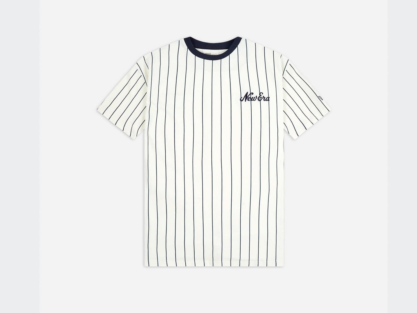 1636 - HÀNG CHÍNH HÃNG - ÁO THUN NEW ERA - KẺ SỌC CHỮ NEW ERA - TRẮNG - CODE: 11860029