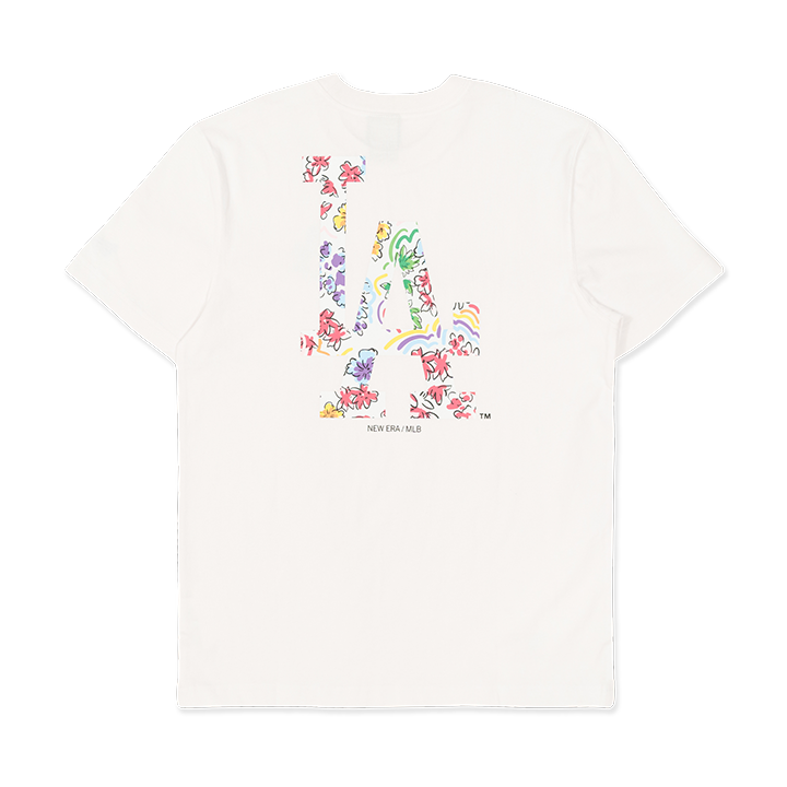 1067 - HÀNG CHÍNH HÃNG - ÁO THUN NEW ERA - WATERCOLOR FLORAL LA YANKEES - TRẮNG - CODE: 13527216