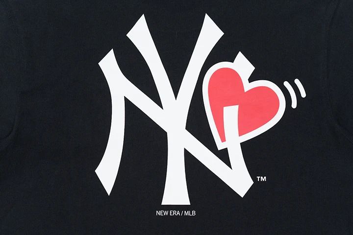 1027 - HÀNG CHÍNH HÃNG - ÁO THUN NEW ERA - NY LOGO TIM - ĐEN - CODE: 13527219