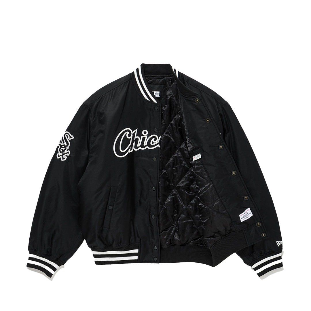 2677 - HÀNG CHÍNH HÃNG - ÁO KHOÁC BOMBER PHAO NEW ERA CHICAGO - BLACK - CODE: 14397917
