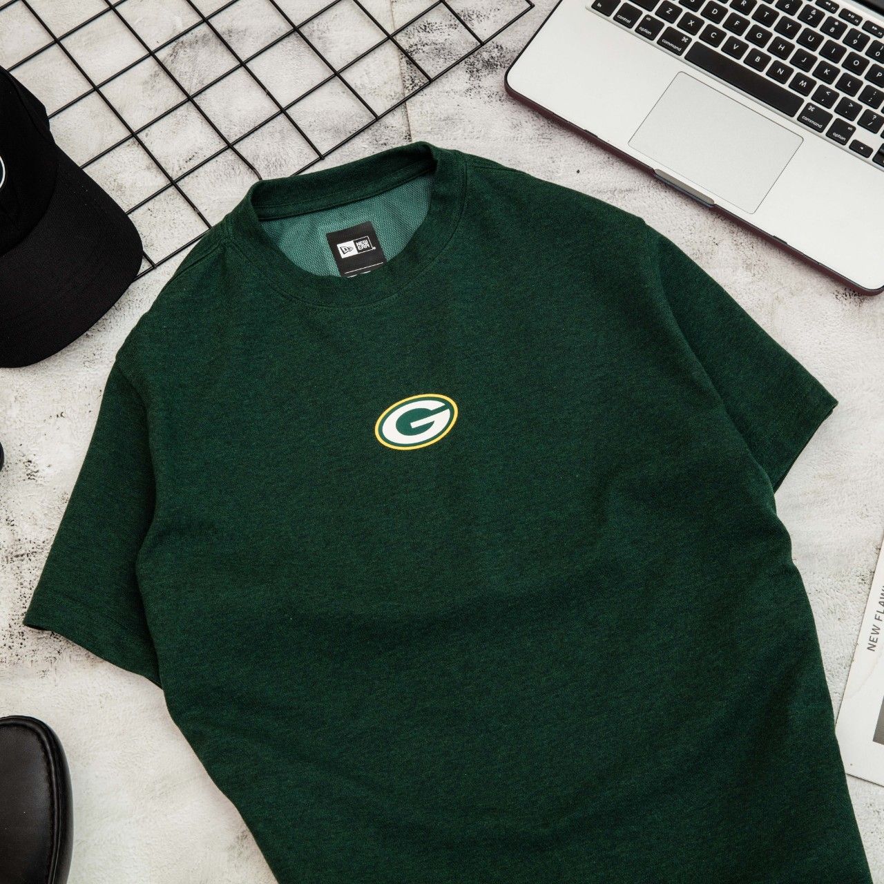  0004 - HÀNG CHÍNH HÃNG - ÁO THUN NEW ERA - G Packers *OLIVE* - 2021** 