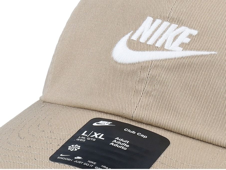 2672 - HÀNG CHÍNH HÃNG - MŨ - NÓN NIKE BEGIE - SWOOSH TRẮNG