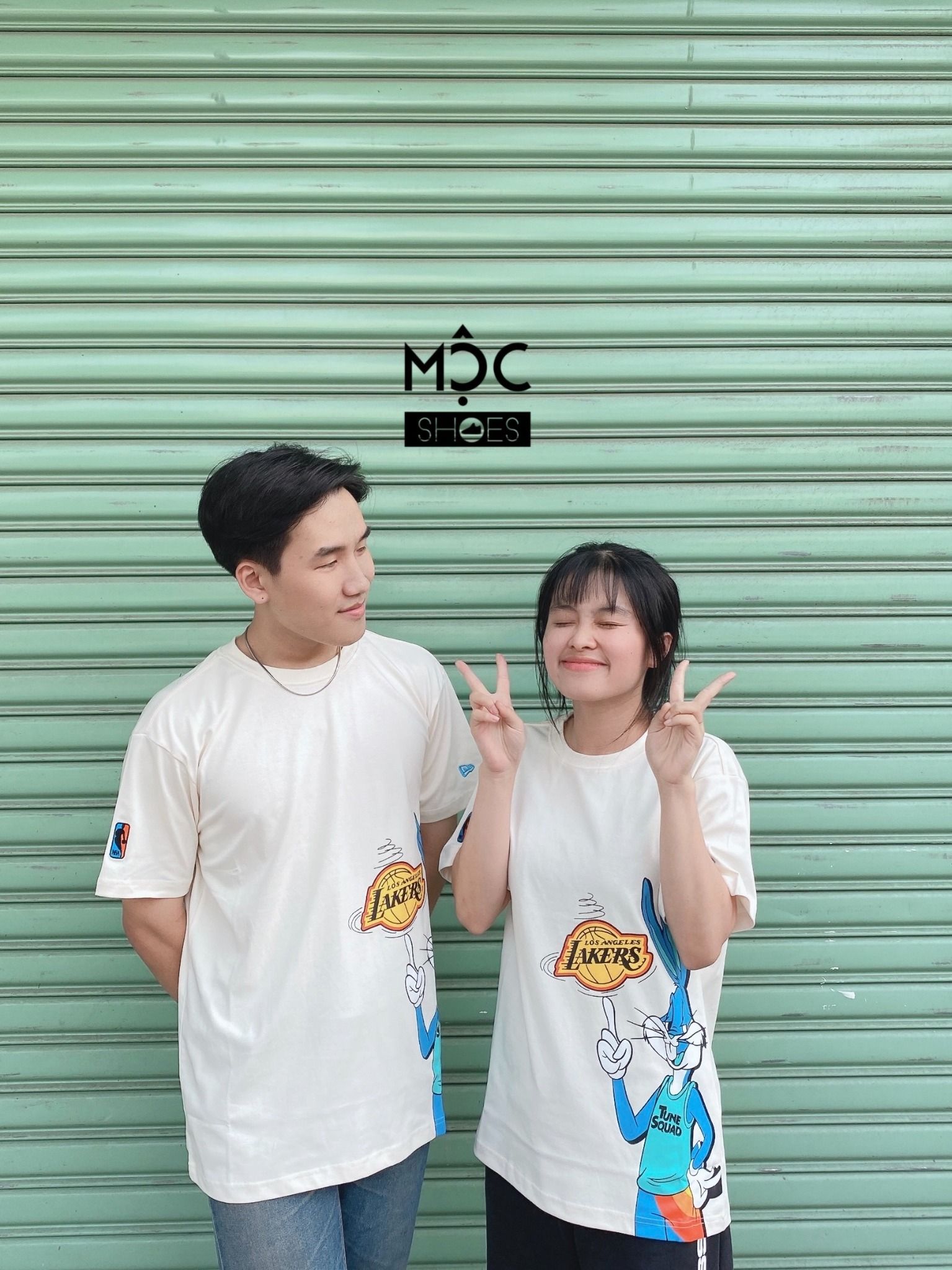 0364 - HÀNG CHÍNH HÃNG - ÁO THUN NEW ERA - Con Thỏ *Beige*