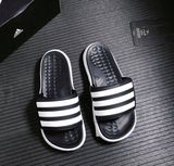  0195 - HÀNG CHÍNH HÃNG - DÉP ADIDAS DURAMO SL SLIDE - ĐEN SỌC TRẮNG - *BLACK/WHITE* - 2021** - Code: FY8786 