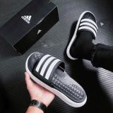  0195 - HÀNG CHÍNH HÃNG - DÉP ADIDAS DURAMO SL SLIDE - ĐEN SỌC TRẮNG - *BLACK/WHITE* - 2021** - Code: FY8786 