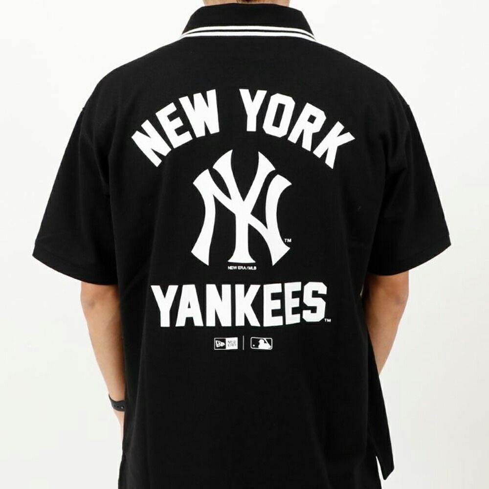 1256 - HÀNG CHÍNH HÃNG - ÁO POLO NEW ERA - NY YANKEES - ĐEN - CODE: 13516808