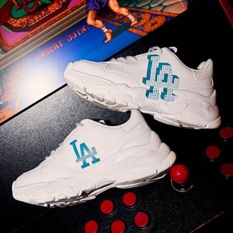 1266 - HÀNG CHÍNH HÃNG - GIÀY SNEAKER MLB BIG BALL CHUNKY - LA 3D BLOCK - *WHITE/MINT* - CODE: 32SHCD111-07I