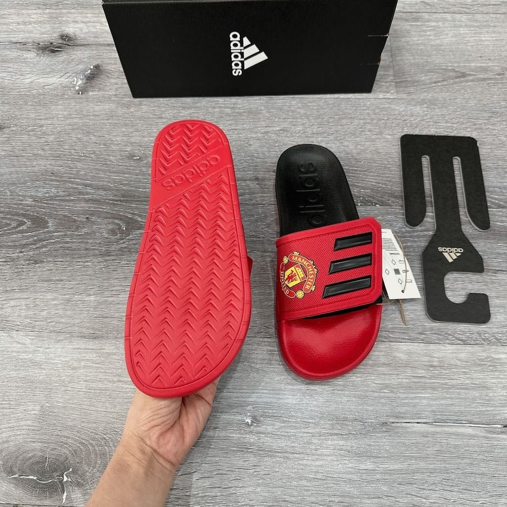 1163 - HÀNG CHÍNH HÃNG - DÉP ADIDAS TND - MÀU ĐỎ ĐEN - Manchester United - CODE: GZ5940