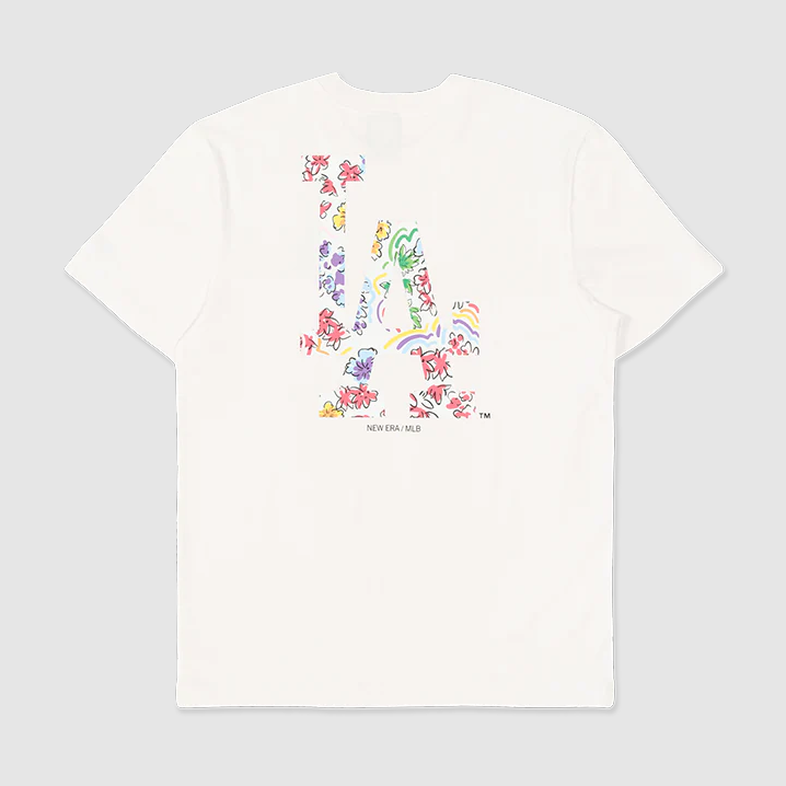 1067 - HÀNG CHÍNH HÃNG - ÁO THUN NEW ERA - WATERCOLOR FLORAL LA YANKEES - TRẮNG - CODE: 13527216
