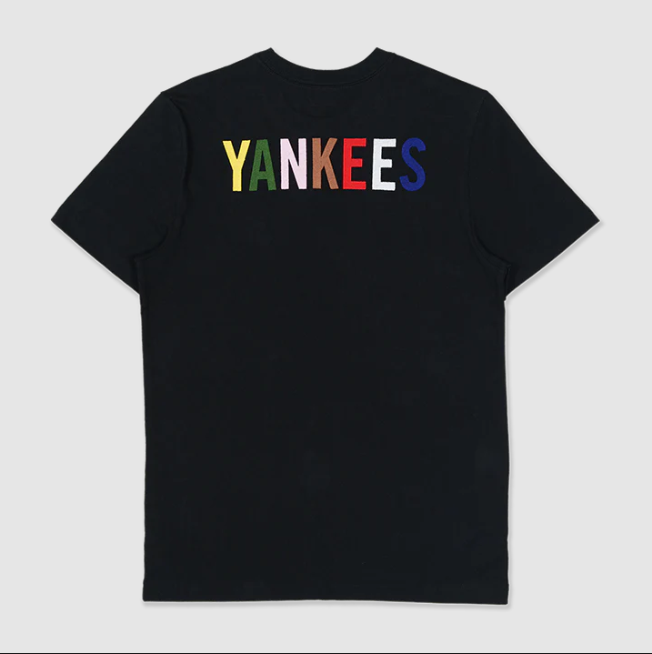 1072 - HÀNG CHÍNH HÃNG - ÁO THUN NEW ERA - NY YANKEES BẢY MÀU - ĐEN - CODE: 13527265
