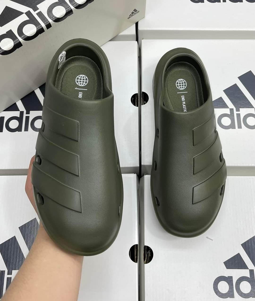 2668 - HÀNG CHÍNH HÃNG - DÉP ADIDAS - ADICANE CLOG - XANH RÊU - CODE: HQ9917