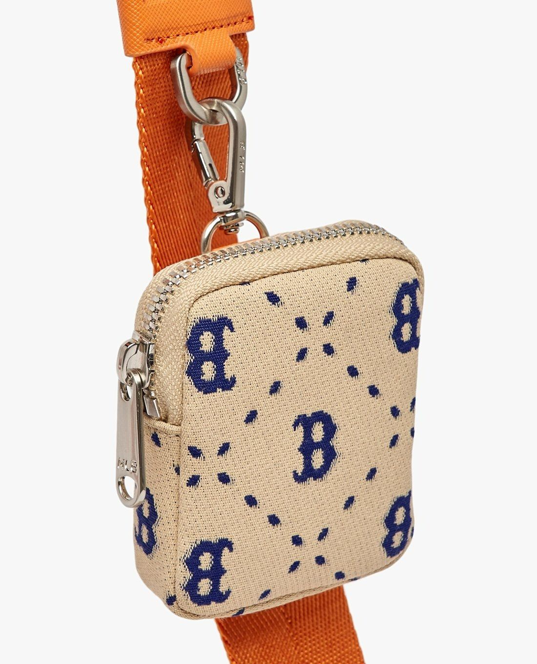 1238 - HÀNG CHÍNH HÃNG - Túi Đeo Chéo MLB Dia Monogram Jacquard Mini Boston Red Sox - Kem - CODE : 3ACRS013N-43SAL