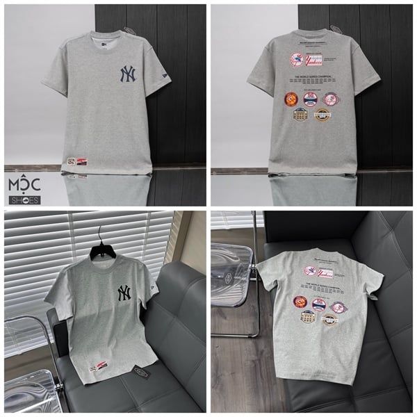 0599 - HÀNG CHÍNH HÃNG - ÁO THUN NEW ERA - COPER LIST LA XÁM - *GREY* - Code: 12715354