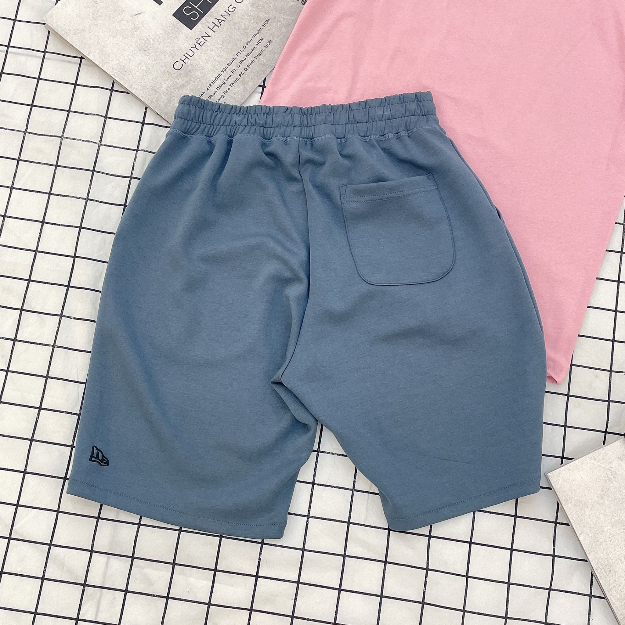 2307 - HÀNG CHÍNH HÃNG - QUẦN SHORT NEW ERA - LOGO B NỔI XANH - MARINE - CODE 14187415