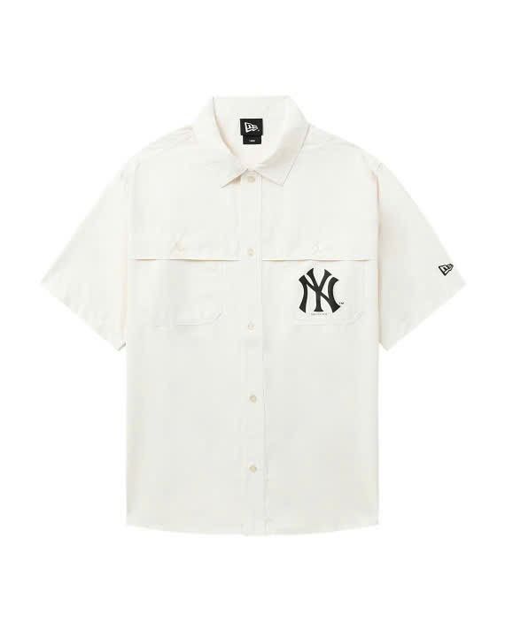 2686 - HÀNG CHÍNH HÃNG - ÁO NEW ERA - SƠ MI 2 TÚI - NEW YORK - KEM - CODE: 14529325