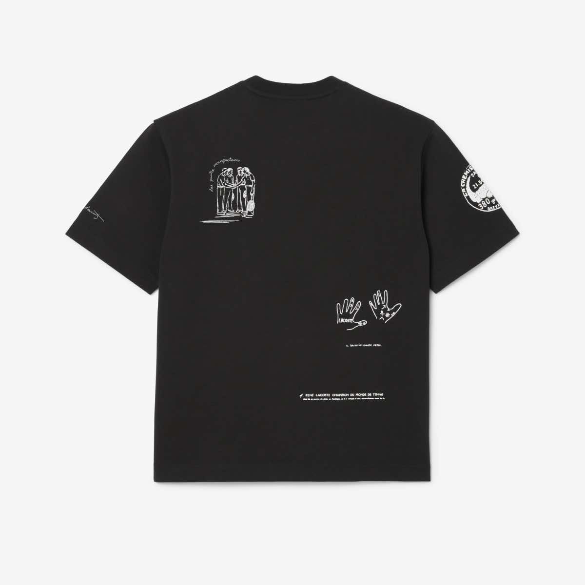 2705 - HÀNG CHÍNH HÃNG - ÁO THUN LACOSTE - LOGO THÊU - ĐEN - CODE: TH1432 10 031
