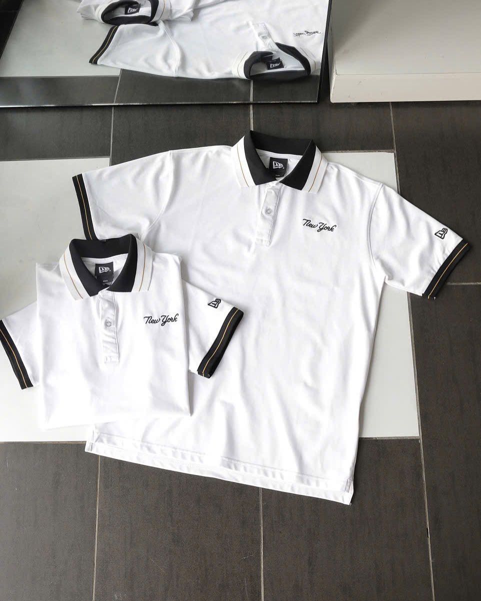 2712 - HÀNG CHÍNH HÃNG - ÁO THUN POLO NEW ERA - NEW YORK - TRẮNG - CODE: 14852233