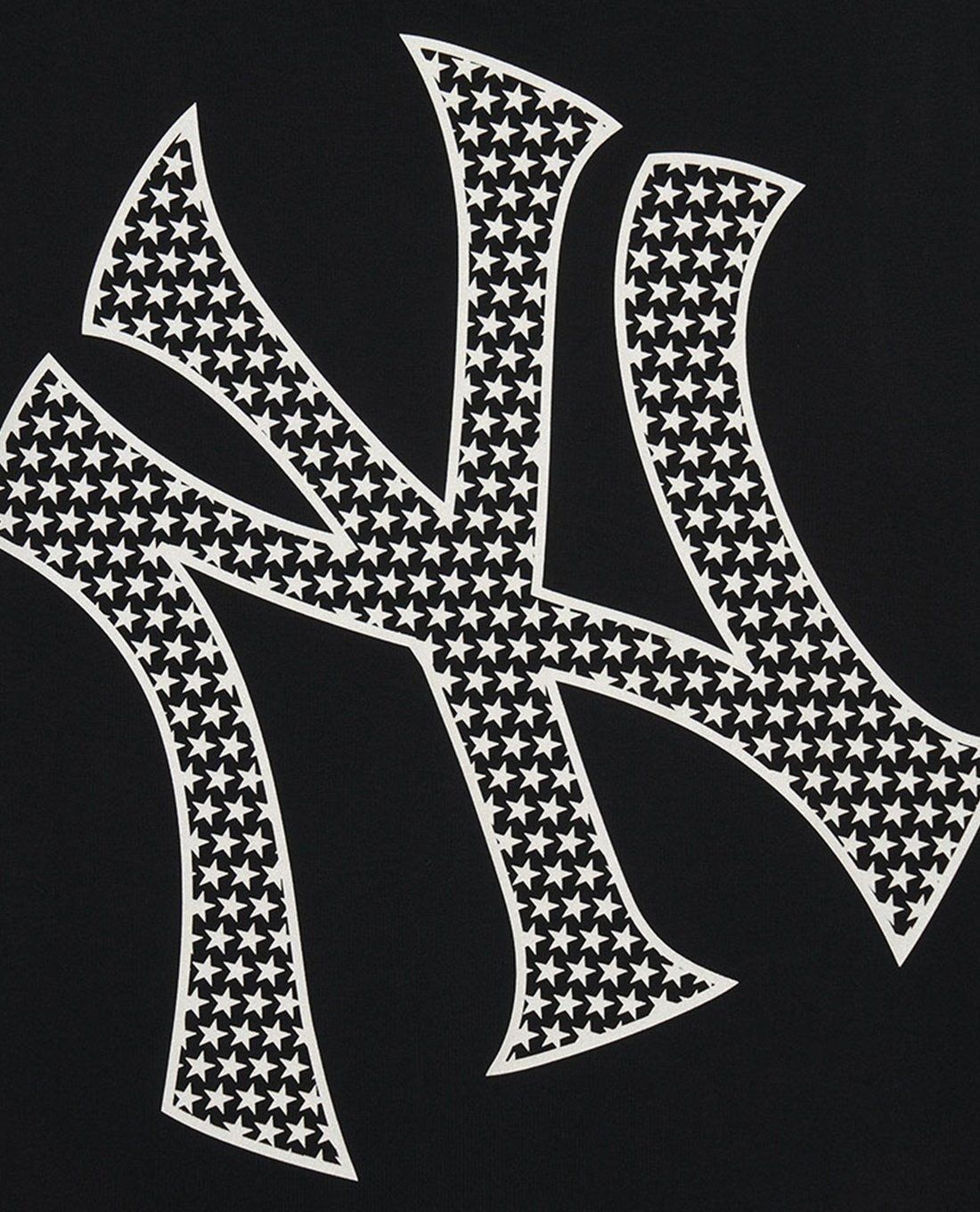 2692 - HÀNG CHÍNH HÃNG - ÁO THUN MLB - BIG LOGO NGÔI SAO LẤP LÁNH - ĐEN - CODE : 3ASTX0143