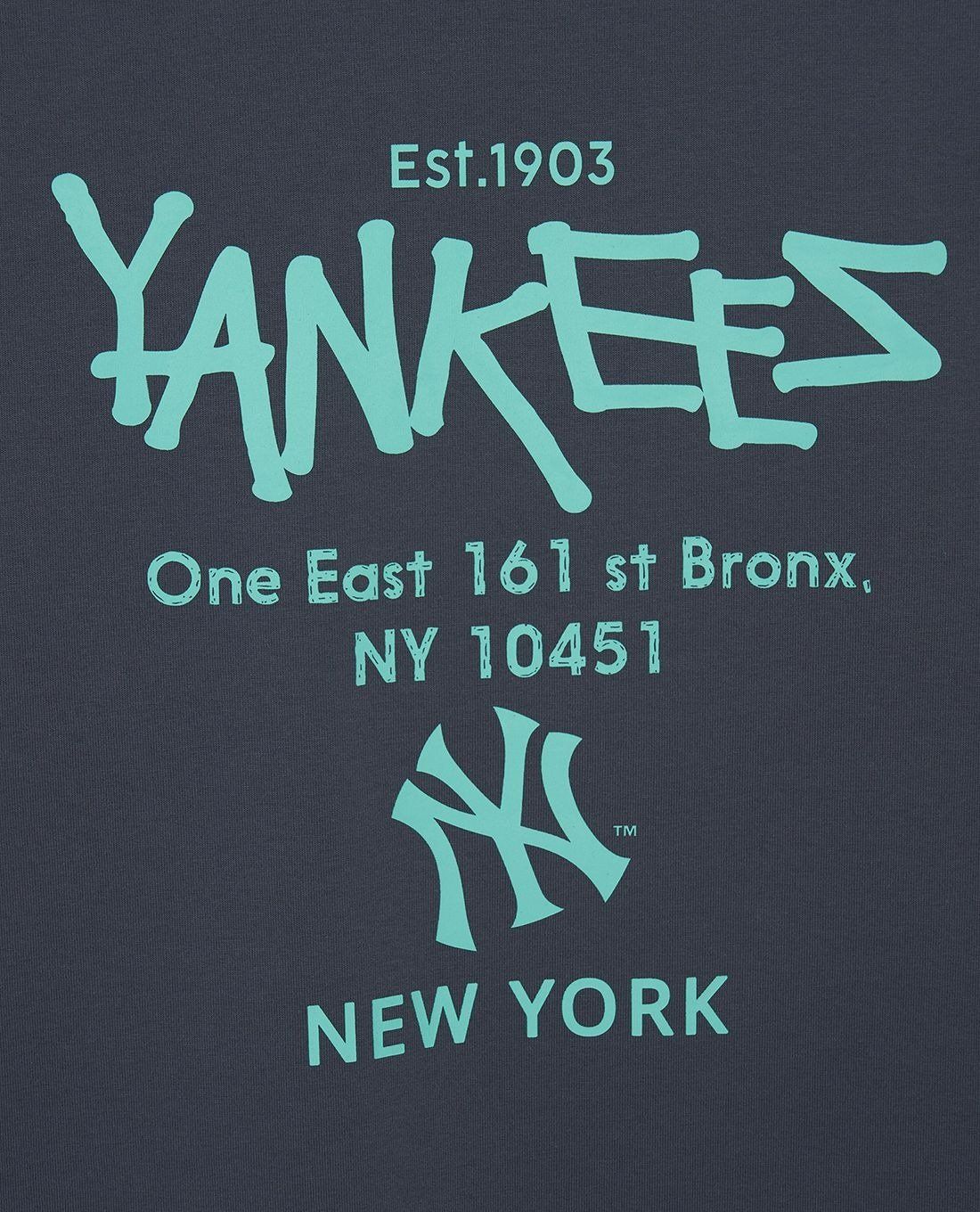 2699 - HÀNG CHÍNH HÃNG - ÁO THUN MLB - YANKEES 1903 - XÁM ĐEN - CODE:3ATSB2243-07WHS