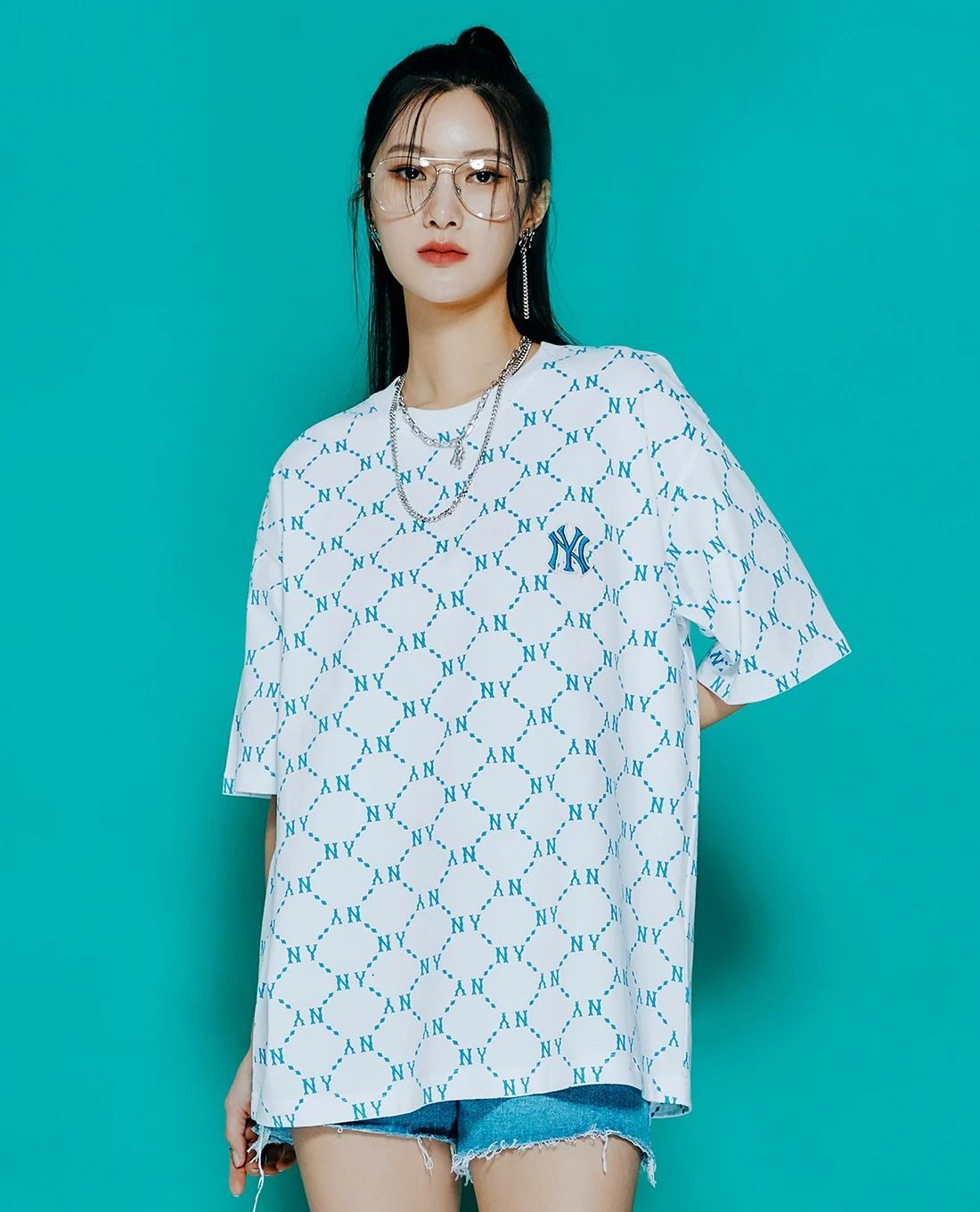 0869 - HÀNG CHÍNH HÃNG - ÁO THUN MLB Monogram - TRẮNG