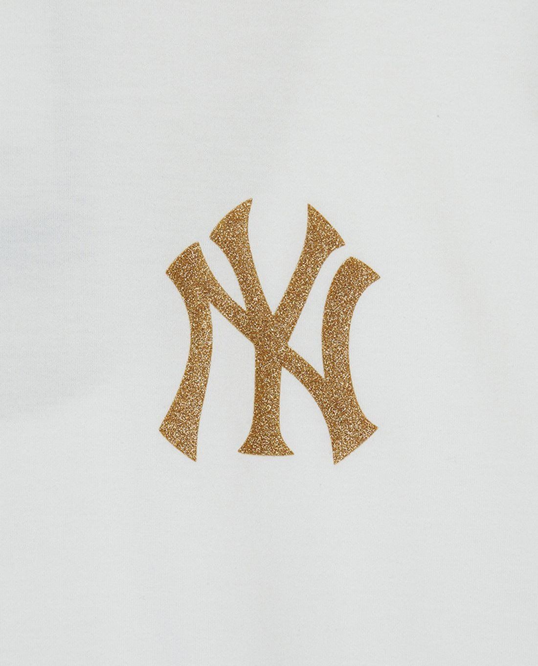2693 - HÀNG CHÍNH HÃNG - ÁO THUN MLB - BIG LOGO NGÔI SAO LẤP LÁNH - TRẮNG - CODE : 3ASTX0143