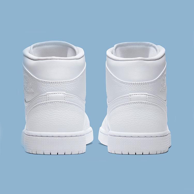  0039 - HÀNG CHÍNH HÃNG - GIÀY AIR JORDAN 1 MID - TRIPLE WHITE *WHITE* - 2021** - Code: 554724-130 