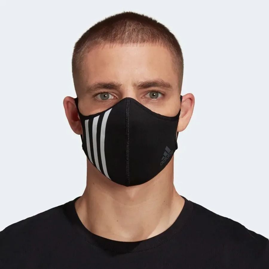 2559 - HÀNG CHÍNH HÃNG - BỘ 3 KHẨU TRANG ADIDAS FACE MASK COVER SIZE M/L - *BLACK* - 2025** - Code: HF7045