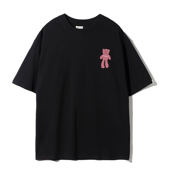 2258 - HÀNG CHÍNH HÃNG - ÁO THUN FIER DE MOI - PINK LONG LEG BEAR FRONT - ĐEN