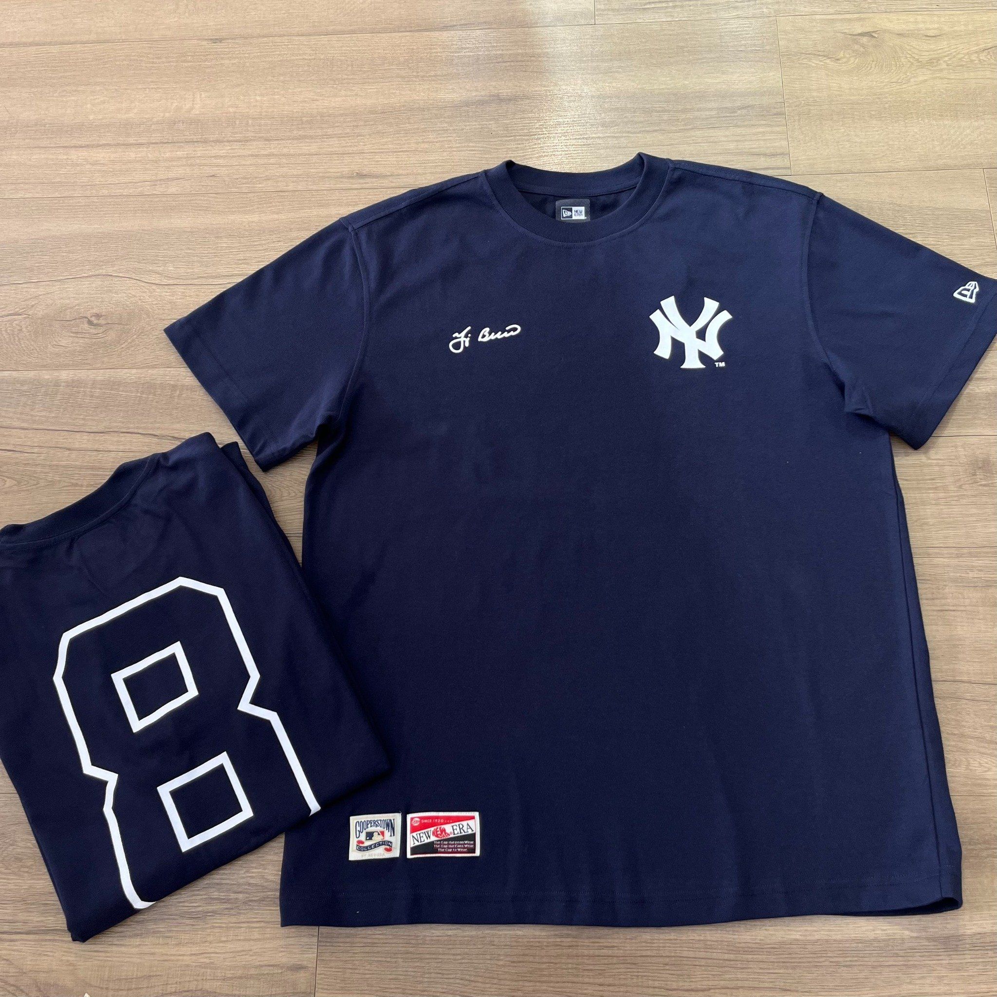 0733 - HÀNG CHÍNH HÃNG - ÁO THUN NEW ERA - NY LOGO SỐ 8 XANH ĐẬM - *NAVY* - Code: 11929490