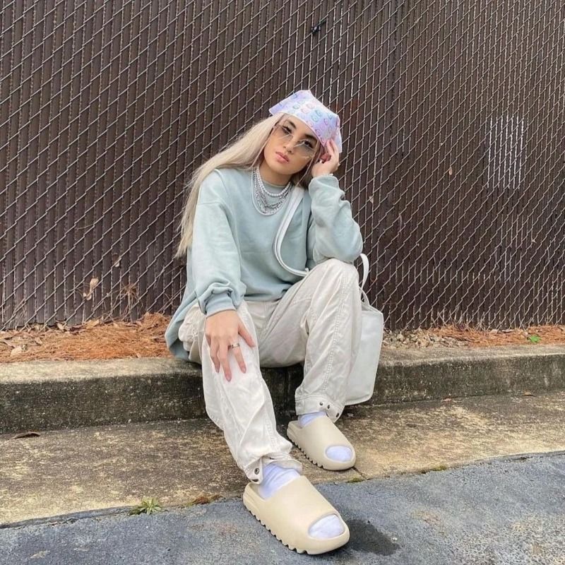 1220 - HÀNG CHÍNH HÃNG - Dép adidas Yeezy Slide Bone CODE : FZ5897