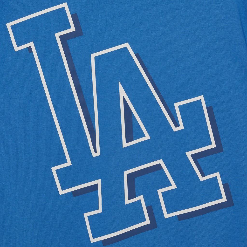 1300 - HÀNG CHÍNH HÃNG - ÁO THUN MLB - BASIC MEGA LOGO LA DODGERS - XANH BLUE - CODE: 3ATSB0433-07BLS