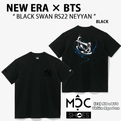 2018 - HÀNG CHÍNH HÃNG - ÁO THUN NEW ERA X BTS - SWAN (THIÊN NGA) ĐEN - *BLACK* - Code: 13277229