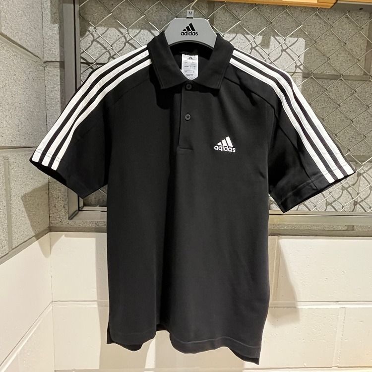 2566 - HÀNG CHÍNH HÃNG - ÁO ADIDAS POLO 2 SỌC LOGO NHỎ ĐEN - * BLACK * CODE : IC9310