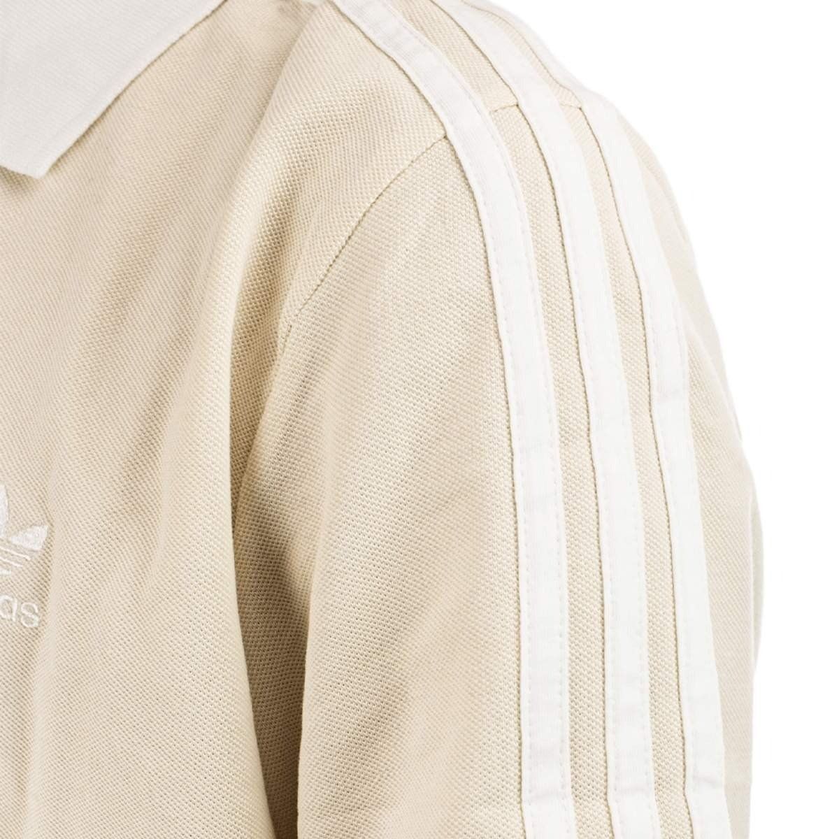 2697 - HÀNG CHÍNH HÃNG - ÁO ADIDAS POLO 2 SỌC CỔ TRẮNG - BE - CODE : IZ3070