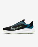  0073 - HÀNG CHÍNH HÃNG - GIÀY NIKE AIR ZOOM WINFLO 7 - *Đen / Xanh Valerian / Xanh hơi* - 2021** - Code: CJ0291-004 