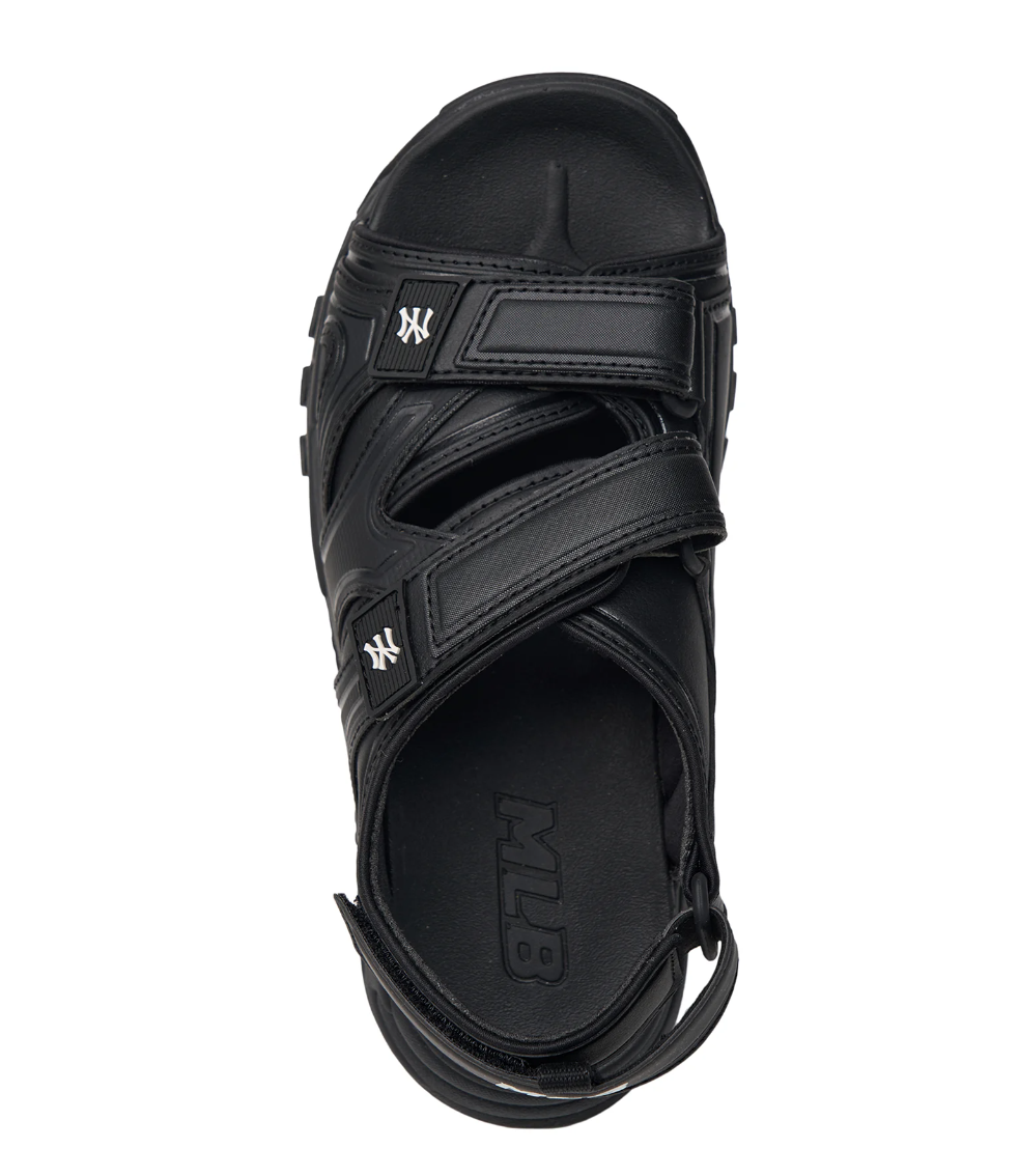 2195 - HÀNG CHÍNH HÃNG - GIÀY SANDAL MLB CHUNKY NEW YORK YANKEES - BLACK - CODE: 3ASDRNS43-50BKS