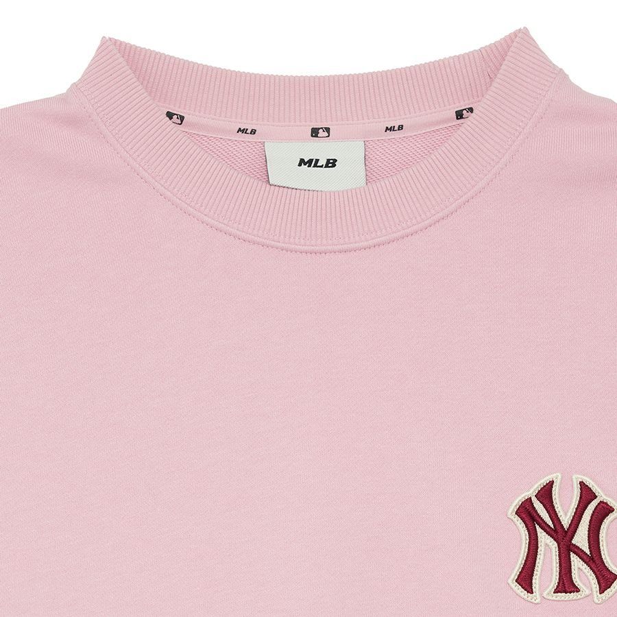 1659 - HÀNG CHÍNH HÃNG - ÁO SWEATER MLB MONOGRAM BIG LUX NY YANKEES - HỒNG - CODE: 3AMTM0234-50PKL