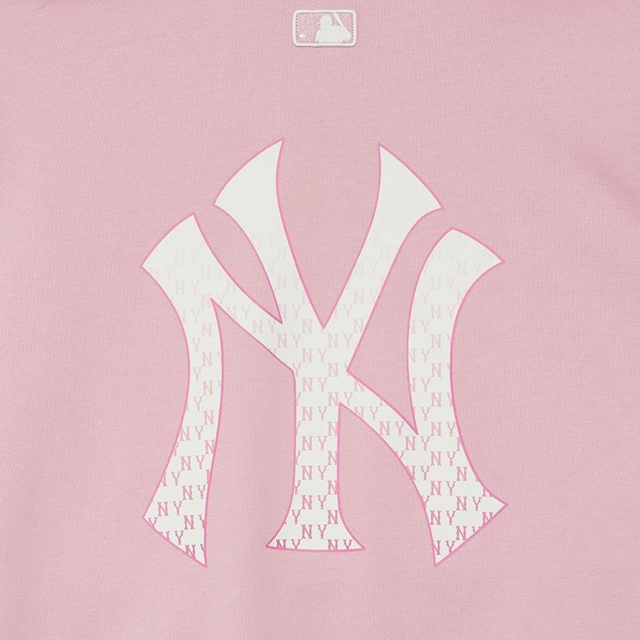 1659 - HÀNG CHÍNH HÃNG - ÁO SWEATER MLB MONOGRAM BIG LUX NY YANKEES - HỒNG - CODE: 3AMTM0234-50PKL