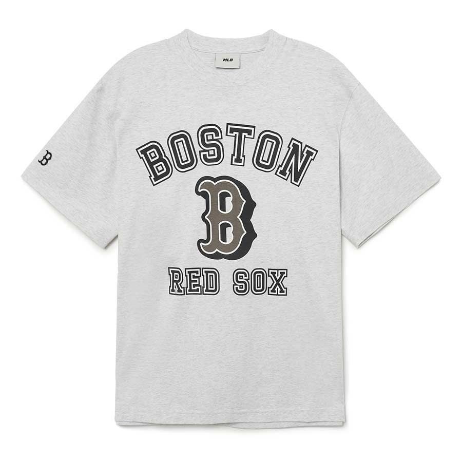 1298 - HÀNG CHÍNH HÃNG - ÁO THUN MLB - BOSTON RED SOX - XÁM - CODE: 3ATSV0233-43MGL