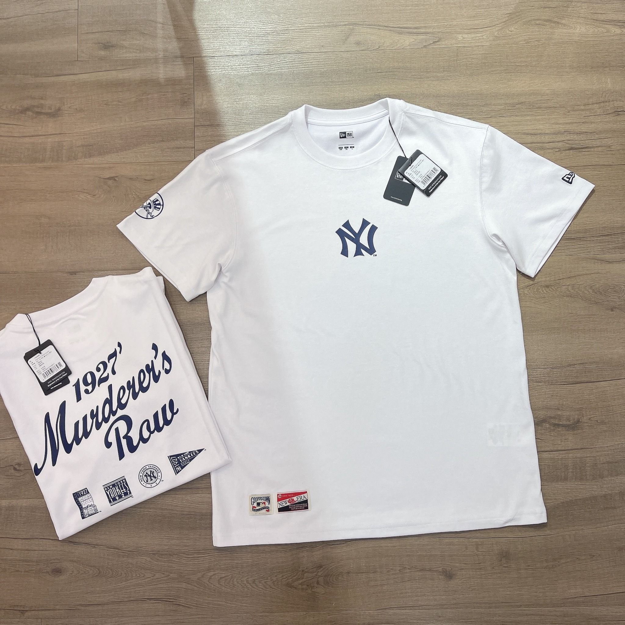 0619 - HÀNG CHÍNH HÃNG - ÁO THUN NEW ERA - LOGO 1927's TRẮNG - *WHITE* - Code: 11929688