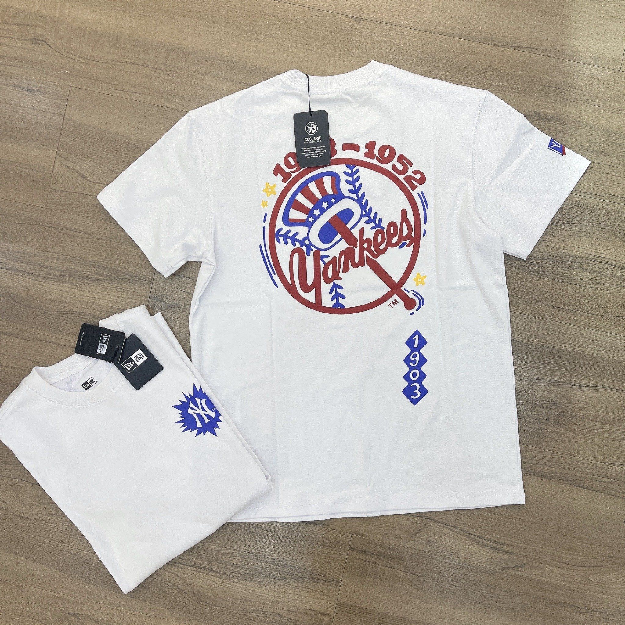 0645 - HÀNG CHÍNH HÃNG - ÁO THUN NEW ERA - NEW YORK BUZZ TRẮNG - *WHITE* - Code: 11929691