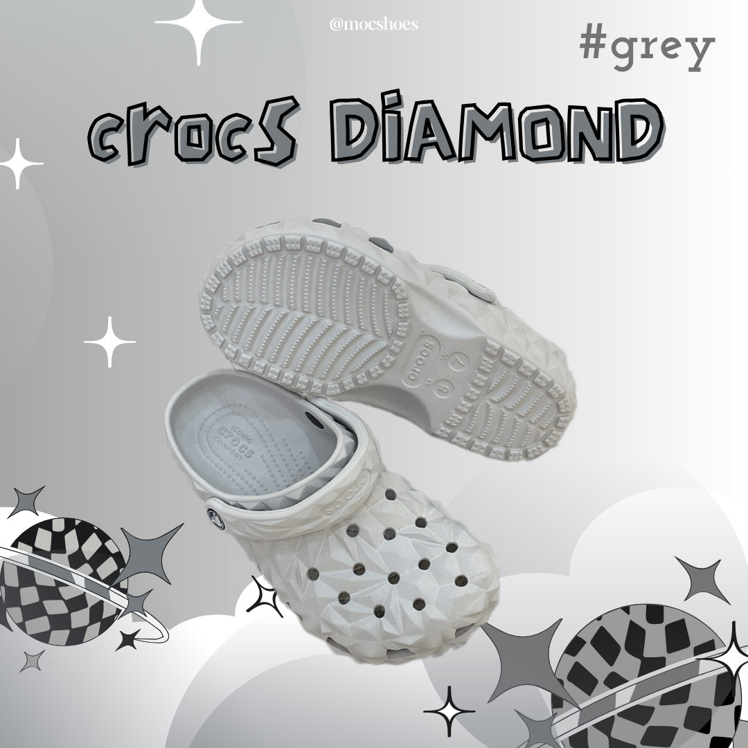 2316 - HÀNG CHÍNH HÃNG - GIÀY CLOG UNISEX CROCS BAYA CRYSTAL - GREY