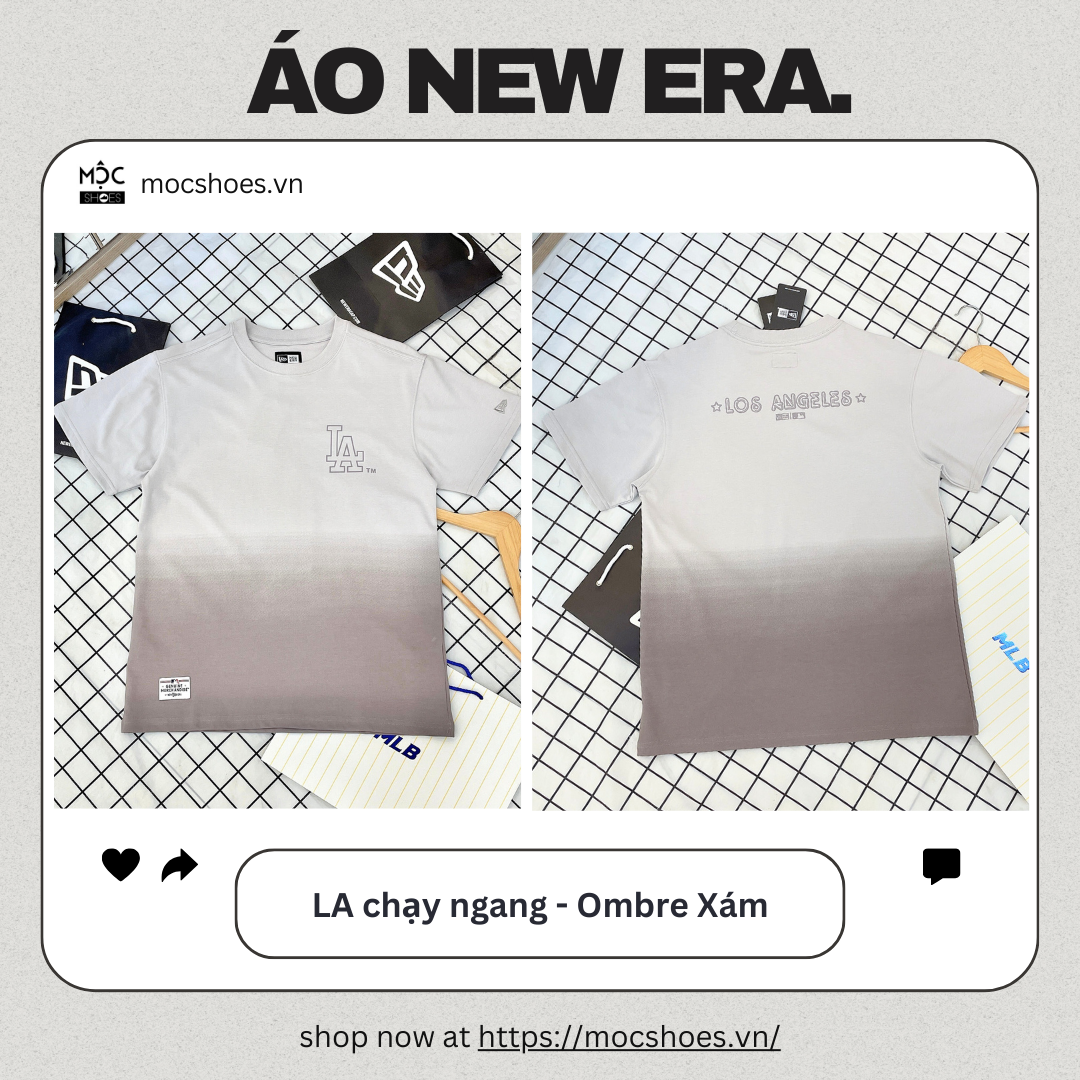 2404 - HÀNG CHÍNH HÃNG - Áo New Era - LA chạy ngang - *Rau câu dừa* - Code: 14341300