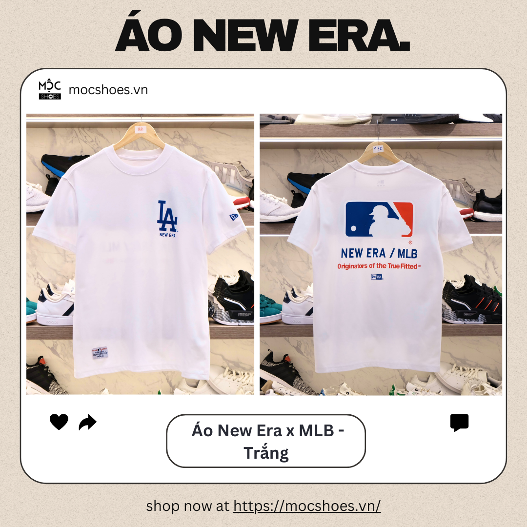2384 - HÀNG CHÍNH HÃNG - ÁO THUN NEW ERA X MLB - TRẮNG - CODE: 14405338