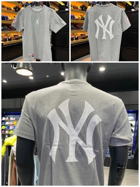 0714 - HÀNG CHÍNH HÃNG - ÁO THUN NEW ERA - BÓNG CHÀY NY XÁM - *GREY* - Code: 12592396