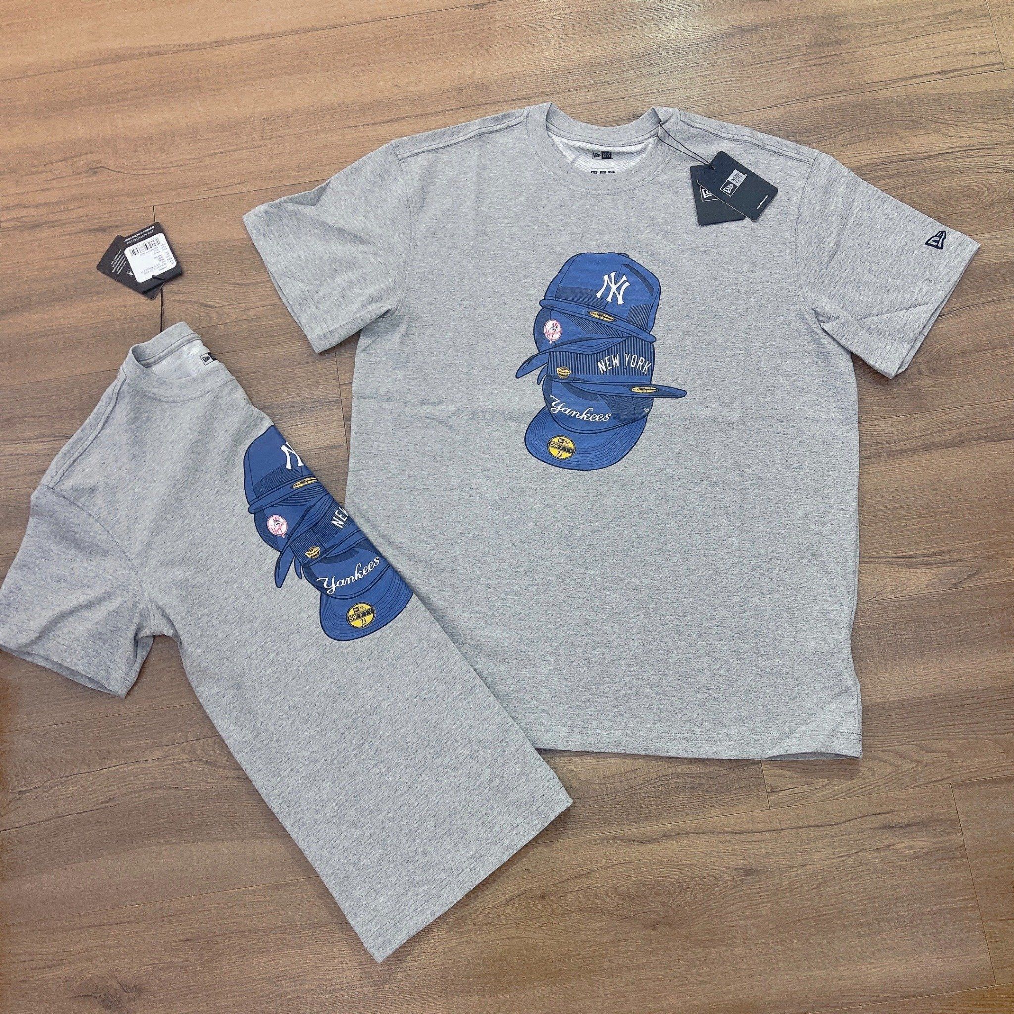 0713 - HÀNG CHÍNH HÃNG - ÁO THUN NEW ERA - CHIẾC MŨ NY XÁM - *GREY* - Code: 11929693