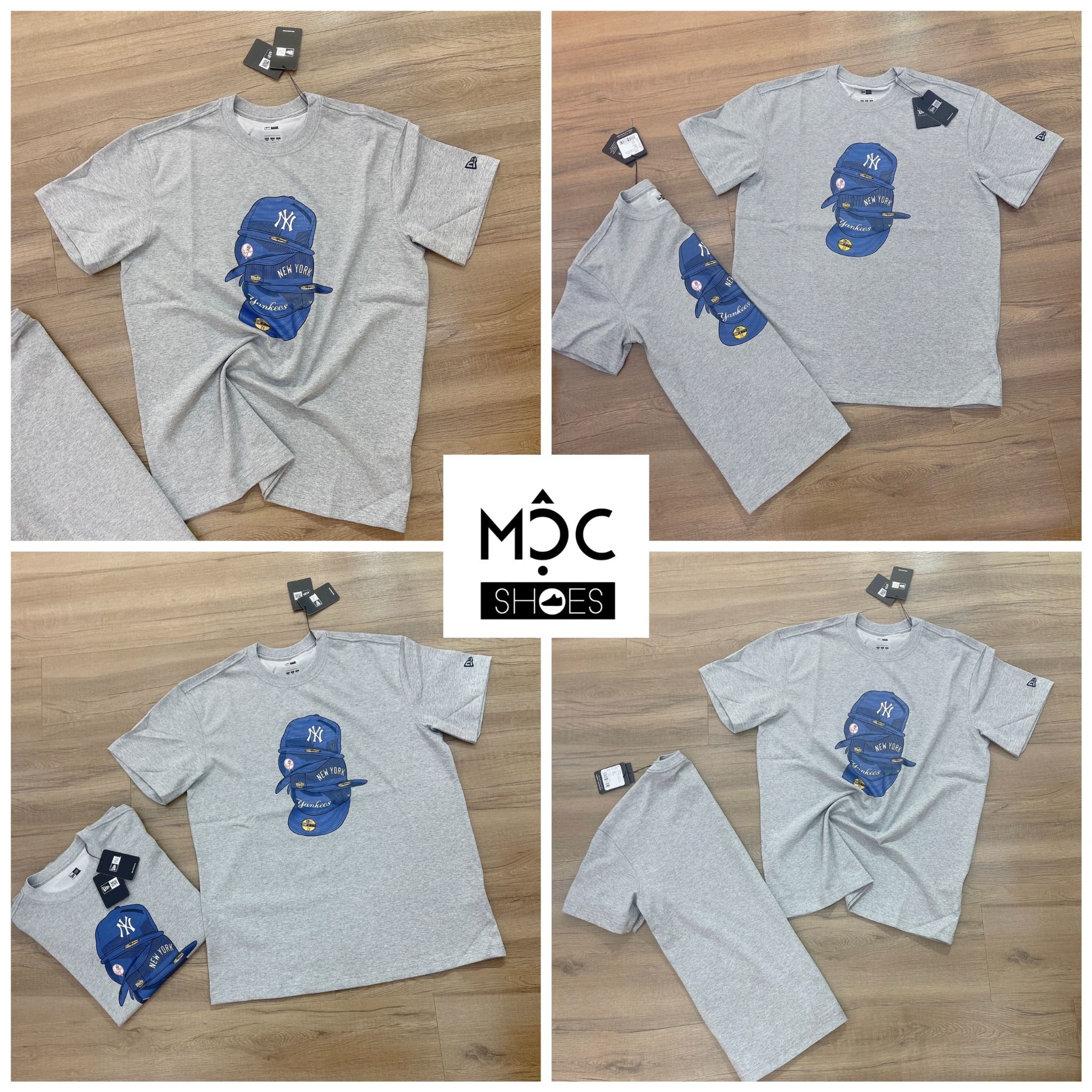 0713 - HÀNG CHÍNH HÃNG - ÁO THUN NEW ERA - CHIẾC MŨ NY XÁM - *GREY* - Code: 11929693